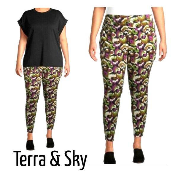 Terra & sky Colorful Jeggins - Picture 1 of 3
